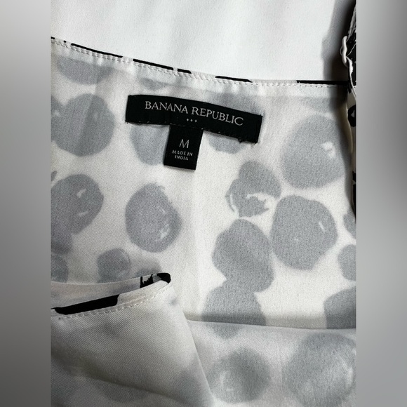 BANANA REPUBLIC Black and white dot tank‎ size M - Picture 8 of 12